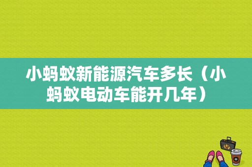 小蚂蚁新能源汽车多长（小蚂蚁电动车能开几年）-图1