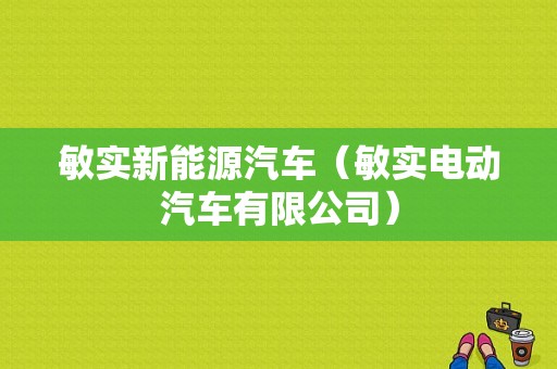 敏实新能源汽车（敏实电动汽车有限公司）-图1