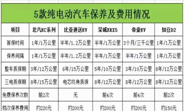 新能源汽车小保养（新能源汽车小保养多少钱）-图3