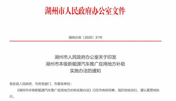 浙江湖州新能源汽车政策（湖州市新能源汽车推广应用工作领导小组办公室）-图3