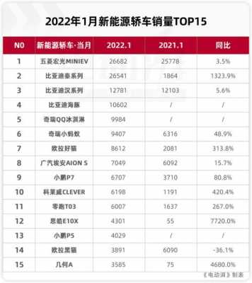 中国新能源汽车排行榜（中国新能源汽车排行榜前十名2022）-图3