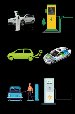 新能源汽车充电桩图（新能源汽车充电桩图标）