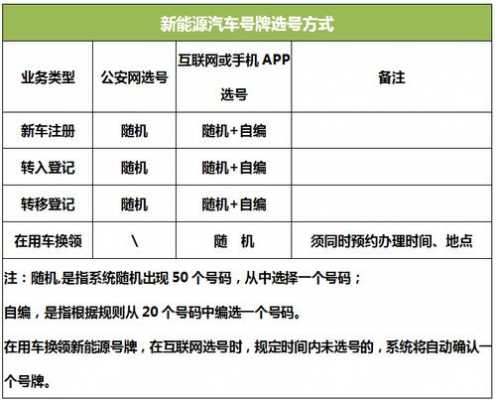 新能源汽车选号规则（新能源汽车选号规则）-图2